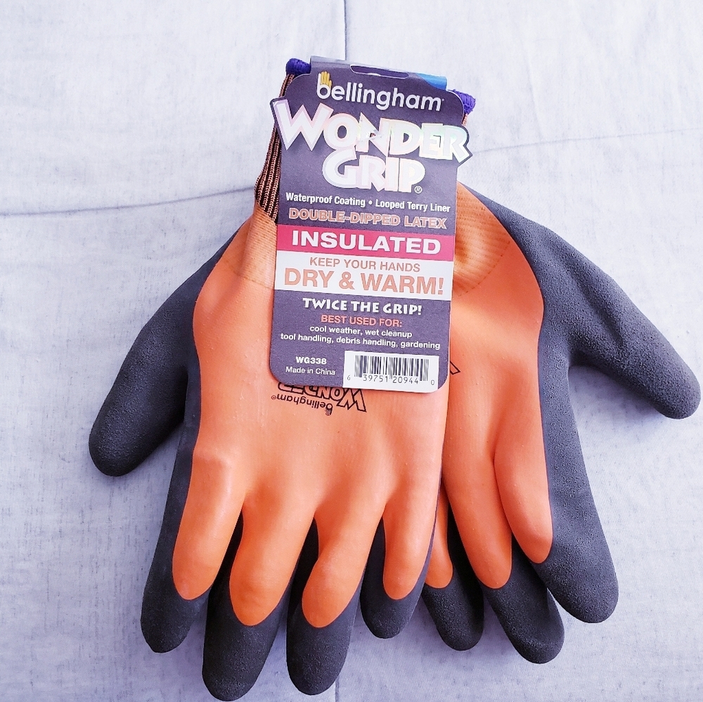 2 Pair: Bellingham Wonder Grip Double Insulated Gloves.NWT